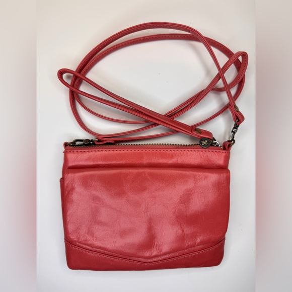 HOBO Stroll Slim Crossbody bag purse in Tea Rose pink leather New - Picture 2 of 10